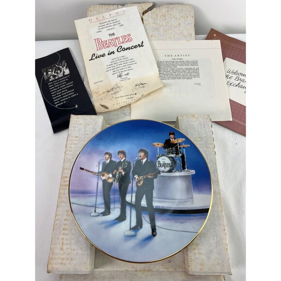 Delphi Other - The Beatles Limited Edition Collector's Plate "Live In Concert" By Delphi